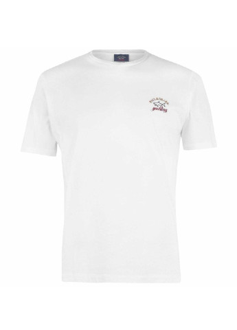Біла футболка чоловіча Paul & Shark Shark Logo In White