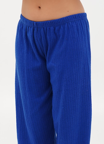 Синя всесезон піжами (лонгслів, штани) лонгслив + брюки Fashion