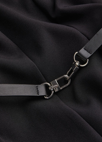 Чорна кежуал сукня H&M однотонна