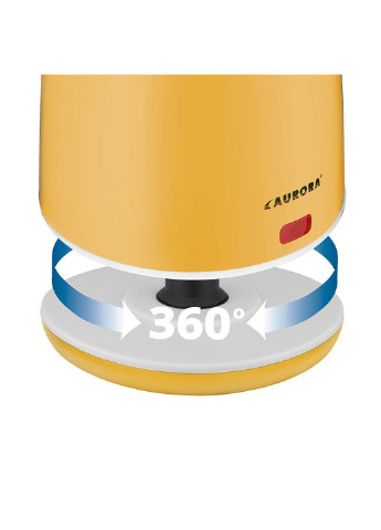 Чайник електричний 3407AU 2 л жовтий Aurora (253629126)