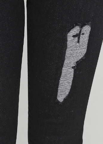 Черные демисезонные скинни джинсы MEVZU