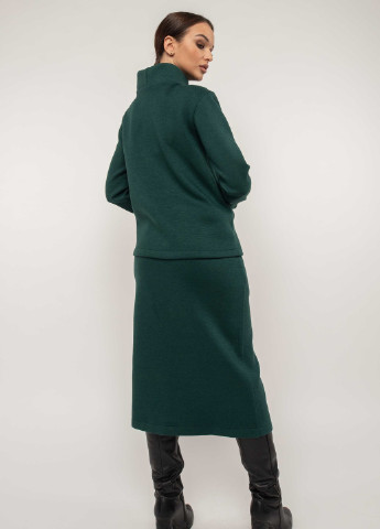 Зеленая однотонная юбка Ри Мари
