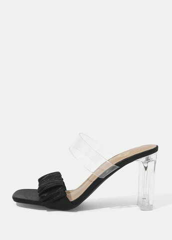 Черные босоножки SHEIN прозрачные