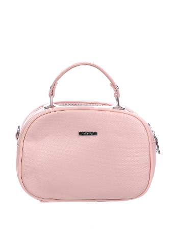 Сумка Fashion Style каркасна сумка однотонна світло-рожева кежуал
