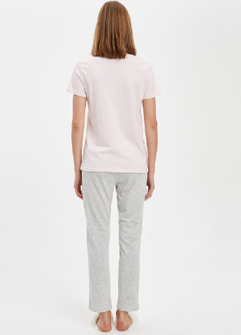 Сіра всесезон піжама (футболка, штани) футболка + штани DeFacto