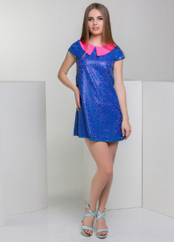 Синя кежуал сукня Azuri з геометричним візерунком