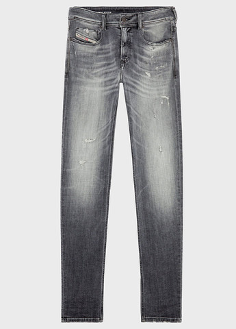 Серые демисезонные регюлар фит джинсы Diesel