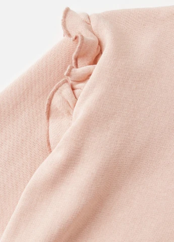 Missguided світшот однотонний пудровий кежуал бавовна, трикотаж