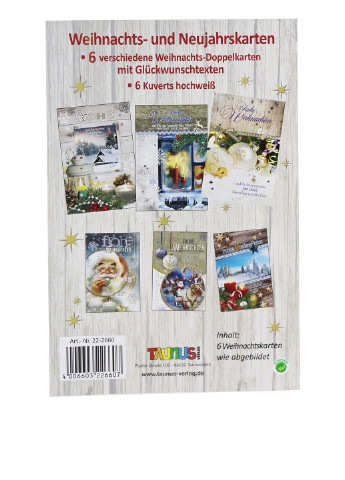 Новогодняя открытка с конвертом (6 шт.), 17х11 см Taunus Verlag (201896063)