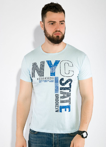 Светло-голубая футболка Time of Style