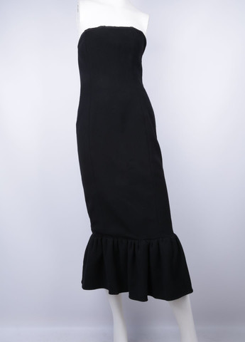 Черное кэжуал платье годе Ralph Lauren однотонное
