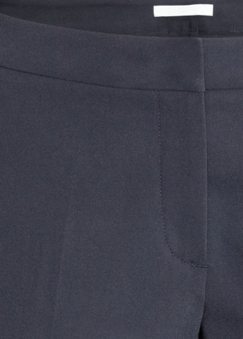 Темно-синие классические демисезонные укороченные, зауженные брюки H&M