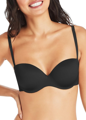 Чорний балконет бюстгальтер Maidenform з кісточками нейлон, спандекс