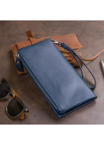 Жіночий шкіряний гаманець-клатч 20,8х10х2 см st leather (252131434)