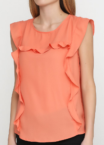 Оранжевая летняя блуза Vila