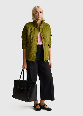 Оливкова (хакі) демісезонна куртка куртка-лайнер United Colors of Benetton