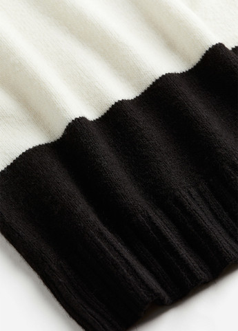 Чорно-білий кежуал сукня сукня светр H&M в смужку