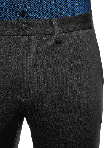 Грифельно-серые классические демисезонные зауженные брюки Oodji