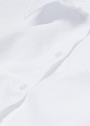 Сорочка H&M однотонна біла кежуал