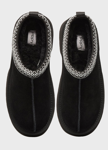 Черные сабо PRPY на среднем каблуке с вышивкой, с логотипом