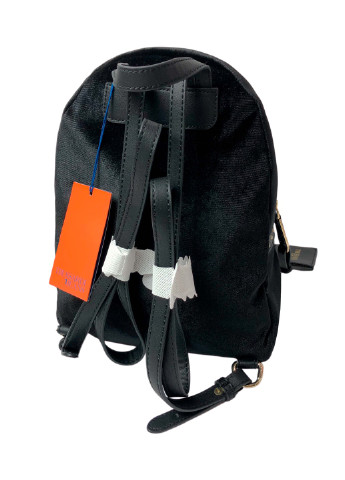 Женский черный бархатный рюкзак с вышивкой Trussardi Jeans (251807601)