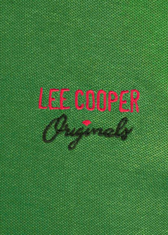 Салатовая женская футболка-поло Lee Cooper с логотипом