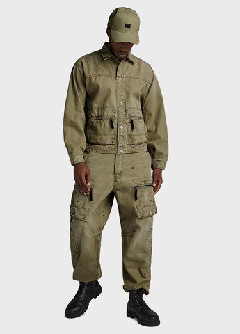 Хаки демисезонные карго джинсы G-Star Raw