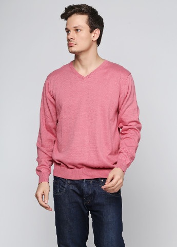 Розовый демисезонный пуловер пуловер Pierre Cardin