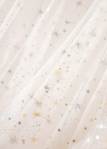 Белое праздничный, кэжуал платье а-силуэт SHEIN звезды