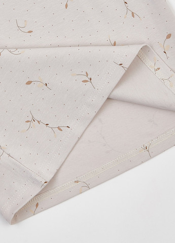 Бежевый демисезонный кэжуал лонгслив ArDoMi с рисунком