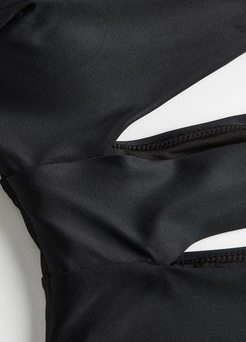 Черный летний купальник слитный H&M