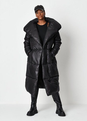 Черная зимняя куртка Missguided