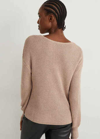 Бежевый демисезонный пуловер пуловер C&A