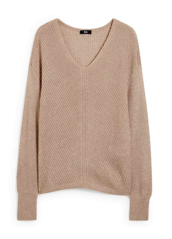 Бежевый демисезонный пуловер пуловер C&A