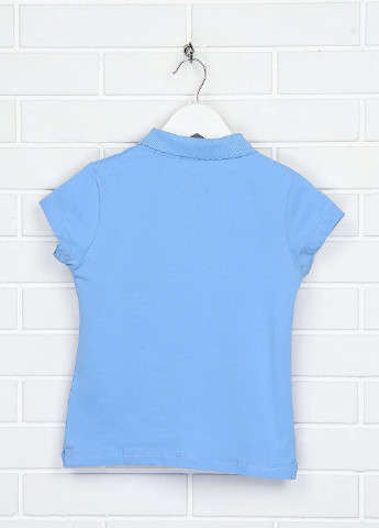 Голубой детская футболка-поло (2 шт.) для девочки Smart Start однотонная