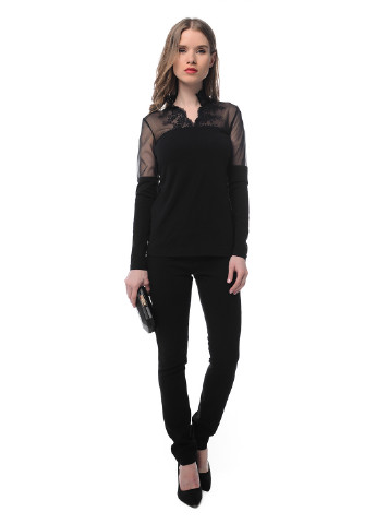 Черная летняя блуза Arefeva