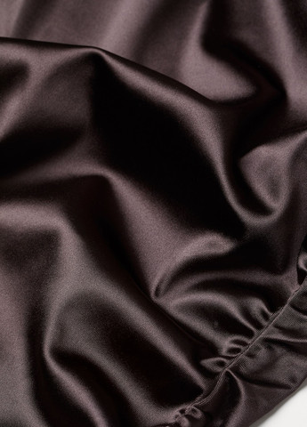Темно-коричневое кэжуал сукня платье-майка H&M однотонное