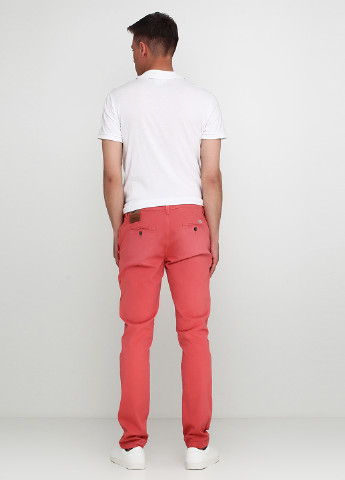 Коралловые кэжуал демисезонные со средней талией брюки Pepe Jeans