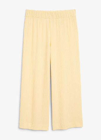 Светло-желтые кэжуал летние палаццо брюки Monki