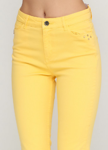 Желтые кэжуал демисезонные брюки Pedro Del Hierro