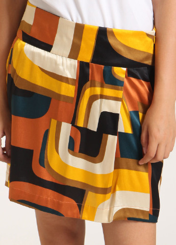 Разноцветная кэжуал с абстрактным узором юбка Jalking French