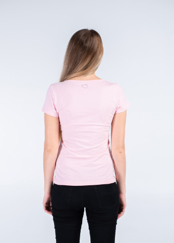 Светло-розовая летняя футболка Vidoli