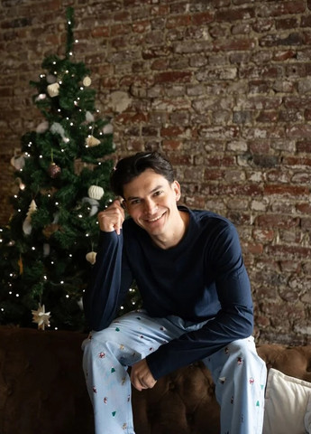 Піжама (лонгслів, штани) Happy Shorts (365761858)