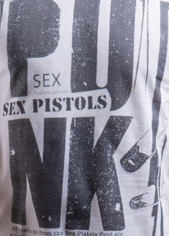 Белая белая футболка с принтом punk Ko Samui