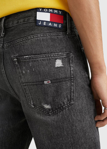 Темно-серые демисезонные зауженные джинсы Tommy Jeans