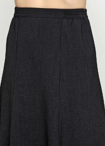 Темно-серая офисная меланж юбка BRANDTEX CLASSIC клешированная