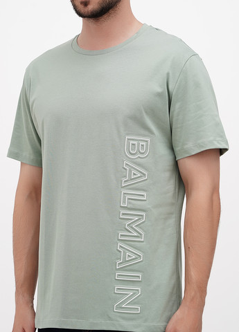 Мятная футболка Balmain