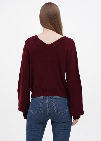 Бордовий демісезонний пуловер пуловер ZAFUL