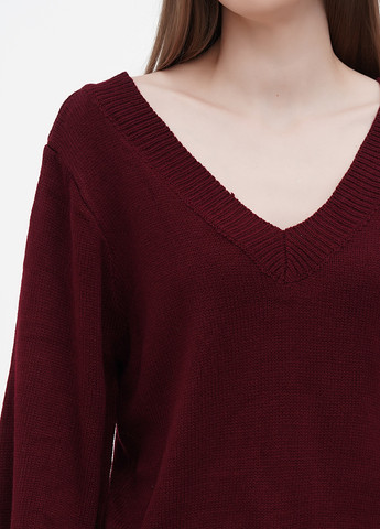 Бордовий демісезонний пуловер пуловер ZAFUL