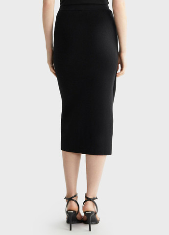 Черная кэжуал однотонная юбка Calvin Klein карандаш